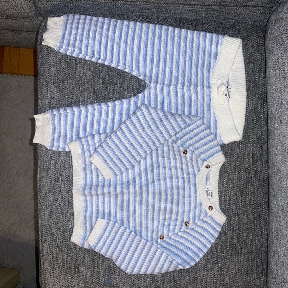 Baby boy Janie and Jack sweater outfit 18-24 months like new excellent condition